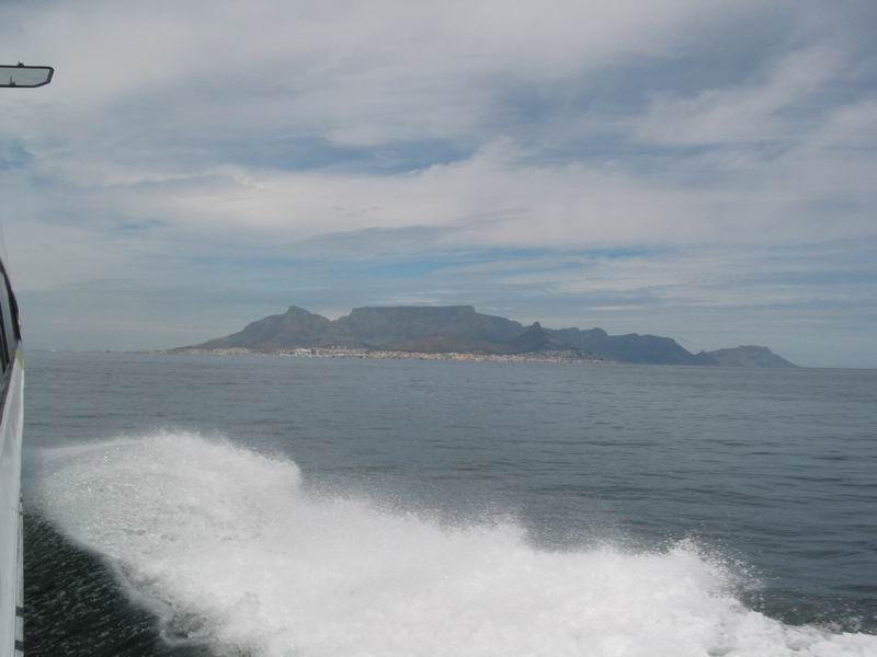 Cape town z loďky