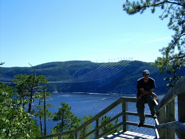 pešek nad fjordem