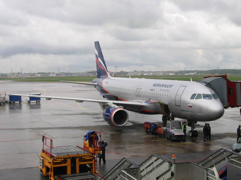 Náš A320 na Sheremetevu II