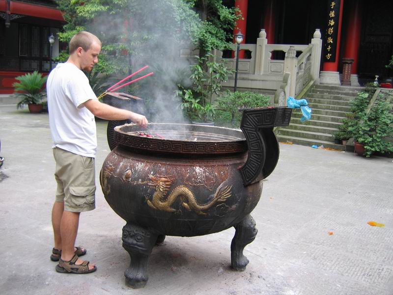 Chengdu - o vůni jsme se starali i my