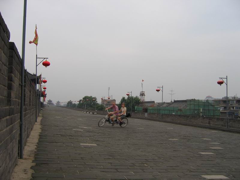 Xian - jízda po hradbách